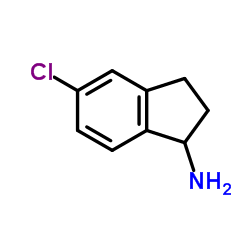 5-氯-2,3-二氢-1H-茚-1-胺结构式
