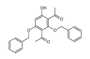 1-[3-acetyl-6-hydroxy-2,4-bis(phenylmethoxy)phenyl]ethanone结构式