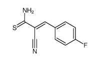 2-CYANO-3-(4-FLUOROPHENYL)-2-PROPENETHIOAMIDE结构式