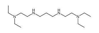 N,N'-bis[2-(diethylamino)ethyl]propane-1,3-diamine结构式