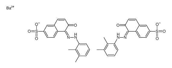 barium 5-[(dimethylphenyl)azo]-6-hydroxynaphthalene-2-sulphonate Structure