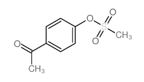 Ethanone,1-[4-[(methylsulfonyl)oxy]phenyl]- Structure