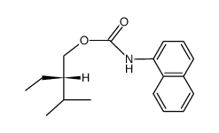 [1]naphthylcarbamic acid-((S)-2-ethyl-3-methyl-butyl ester) Structure
