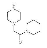 2-哌嗪-1-基-1-哌啶-1-基乙酮结构式