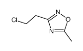 3-(2-chloroethyl)-5-methyl-1,2,4-oxadiazole结构式