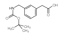 3-[(Boc-氨基)甲基]苯乙酸结构式