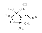 2,2,5,5-tetramethyl-1-prop-2-enyl-imidazolidine-4-thione Structure