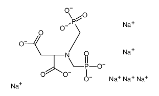hexasodium,(2S)-2-[bis(phosphonatomethyl)amino]butanedioate Structure