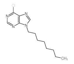 9H-Purine,6-chloro-9-octyl- Structure