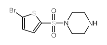 1-[(5-溴噻吩-2-基)磺酰基]哌嗪结构式