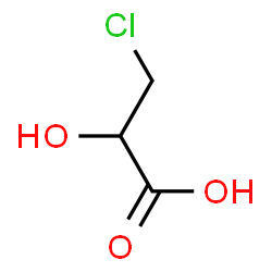 3-Chloro-2-hydroxypropanoic acid Structure