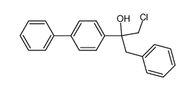 2-([1,1'-biphenyl]-4-yl)-1-chloro-3-phenylpropan-2-ol结构式