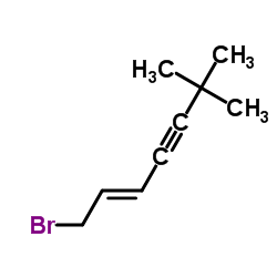 1-溴-6,6-二甲基-2-庚烯-4-炔结构式