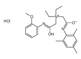 diethyl-[2-(2-methoxyanilino)-2-oxoethyl]-[2-oxo-2-(2,4,6-trimethylanilino)ethyl]azanium,chloride Structure