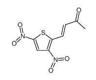 4-(3,5-dinitro-2-thienyl)but-3-en-2-one结构式