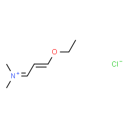 Methanaminium, N-(3-ethoxy-2-propenylidene)-N-Methyl-, chloride, (E)- (9CI) Structure