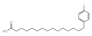 15-(4-碘苯基)十五酸结构式