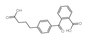 4-[4-(2-羧基苯甲酰)苯基]丁酸结构式