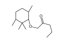 1-[(1R,3S,6S)-2,2,3,6-tetramethylcyclohexyl]oxypentan-2-one Structure