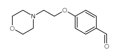 4-[2-(吗啉-4-基)乙氧基]苯甲醛结构式