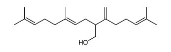 (E)-5,9-dimethyl-2-(6-methylhepta-1,5-dien-2-yl)deca-4,8-dien-1-ol结构式