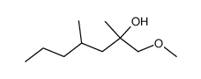 1-Methoxy-2,4-dimethylheptan-2-ol结构式