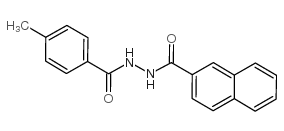 2-Naphthalenecarboxylicacid, 2-(4-methylbenzoyl)hydrazide Structure