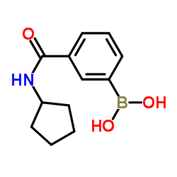 [3-(Cyclopentylcarbamoyl)phenyl]boronic acid Structure