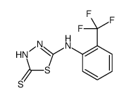1,3,4-Thiadiazole-2(3H)-thione, 5-[[2-(trifluoromethyl)phenyl]amino] Structure