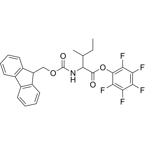 FMOC-L-异亮氨酸五氟苯基酯结构式