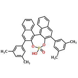 R-3,3'-Bis(3,5-bis(methyl)phenyl)-1,1'-binaphthyl-2,2'-diyl hydrogenphosphate Structure