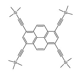 1,3,6,8-四(三甲基硅基乙炔基)芘结构式