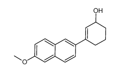 3-(6-methoxy-2-naphthyl)-2-cyclohexenol结构式