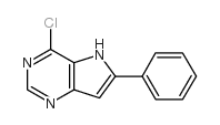 4-氯-6-苯基-5H-吡咯并[3,2-d]嘧啶结构式