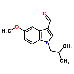 1-Isobutyl-5-methoxy-1H-indole-3-carbaldehyde Structure
