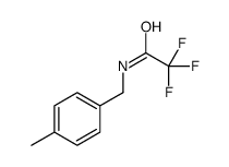 2,2,2-trifluoro-N-[(4-methylphenyl)methyl]acetamide结构式