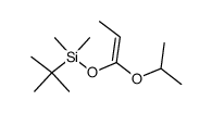 (Z)-Dimethyl(1,1-dimethylethyl)<<1-(1-methylethoxy)-1-propenyl>oxy>silane Structure