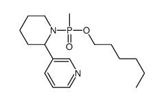 3-[1-[hexoxy(methyl)phosphoryl]piperidin-2-yl]pyridine Structure