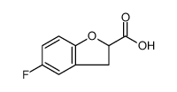 5-Fluoro-2,3-dihydrobenzofuran-2-carboxylic acid structure