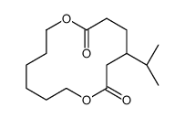 4-propan-2-yl-1,8-dioxacyclotetradecane-2,7-dione结构式