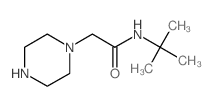 N-(叔丁基)-2-哌嗪-1-基乙酰胺结构式
