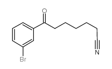 7-(3-bromophenyl)-7-oxoheptanenitrile结构式