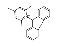 1-(9H-fluoren-9-yl)-2,4,6-trimethylpyridin-1-ium结构式