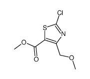 methyl 2-chloro-4-(methoxymethyl)-1,3-thiazole-5-carboxylate Structure