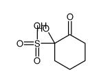 1-hydroxy-2-oxocyclohexane-1-sulfonic acid Structure