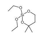 2,2-diethoxy-4,4-dimethyl-1,3,2-dioxasilinane结构式