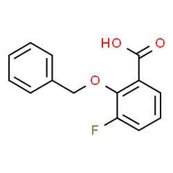 3-Fluoro-2-[(phenylmethyl)oxy]benzoic acid Structure