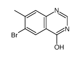 6-溴-7-甲基喹唑啉-4(3H)-酮结构式
