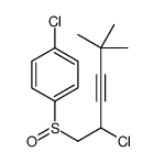 1-chloro-4-(2-chloro-5,5-dimethylhex-3-ynyl)sulfinylbenzene Structure