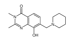 4(3H)-Quinazolinone,8-hydroxy-2,3-dimethyl-7-(piperidinomethyl)- (7CI)结构式